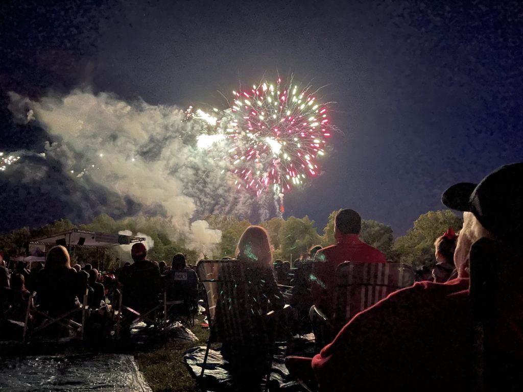 What time are Granville fireworks?