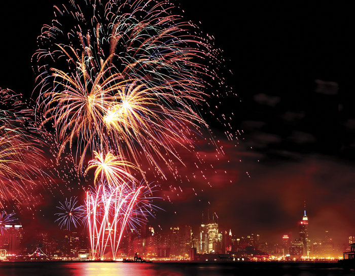 What time does fireworks start at Liberty State Park?