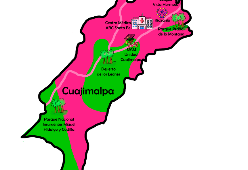 ¿Cuántas colonias hay en la delegacion Cuajimalpa?